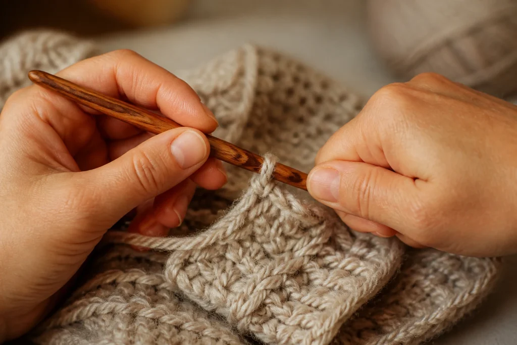 How to Hold a Crochet Hook Correctly