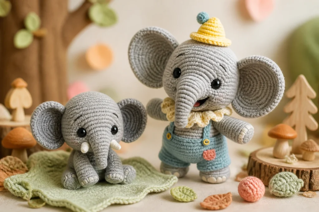 10 Crochet Elephant Amigurumi Patterns