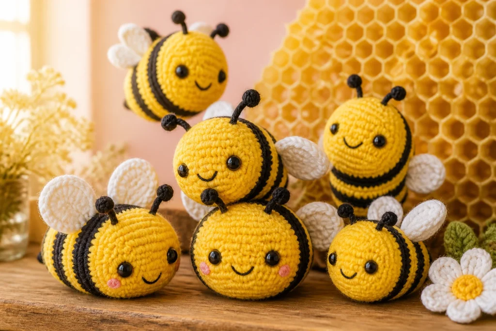 11 Crochet Bee Amigurumi Patterns That Are Too Cute