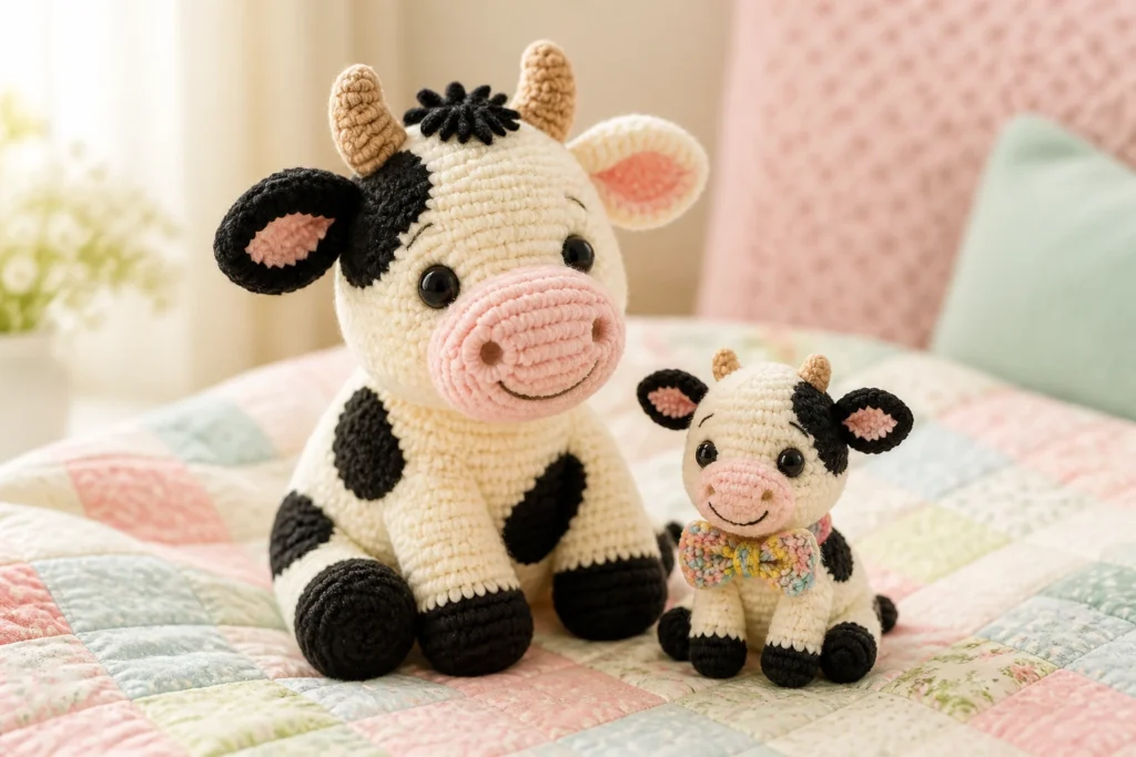 9 Crochet Cow Amigurumi Patterns for Beginners