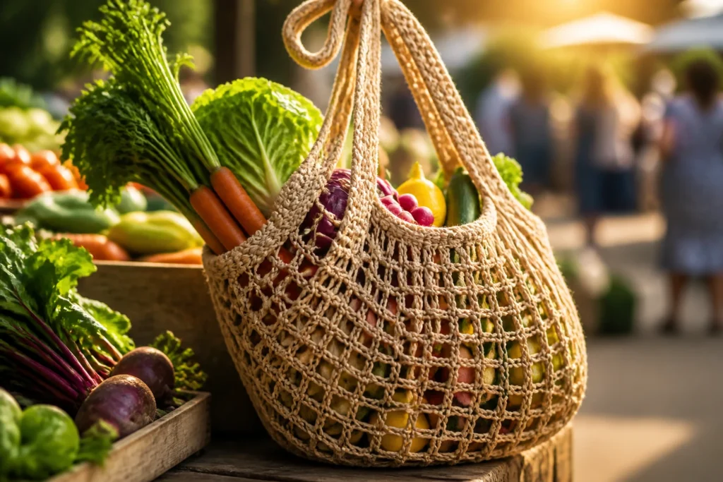 10 Mesh Crochet Market Bags