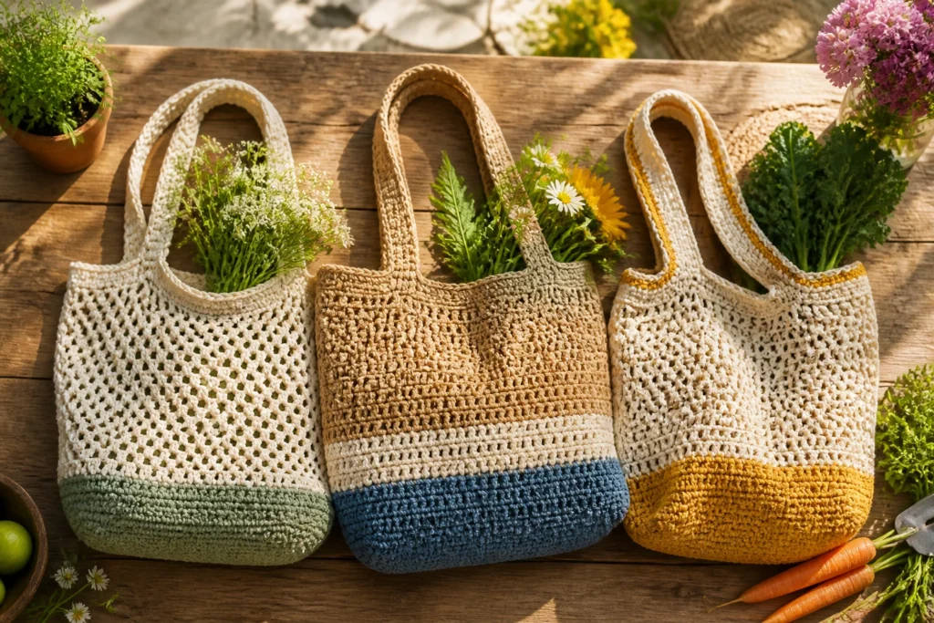 10 Crochet Tote Bags for Shopping