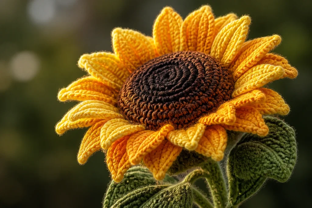 How to Crochet Realistic Sunflowers