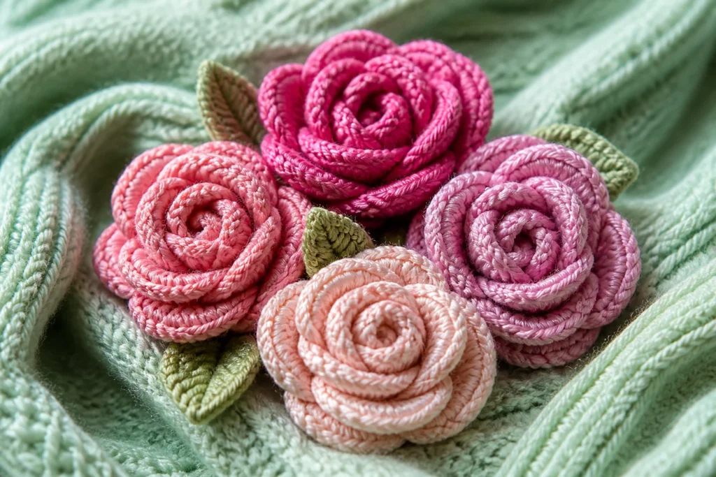 How to Make Realistic Crochet Roses