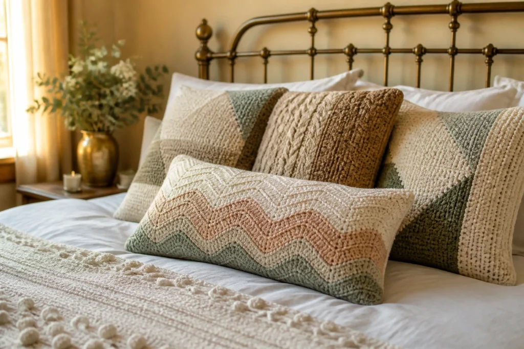 10 Crochet Pillow Patterns for Bedrooms