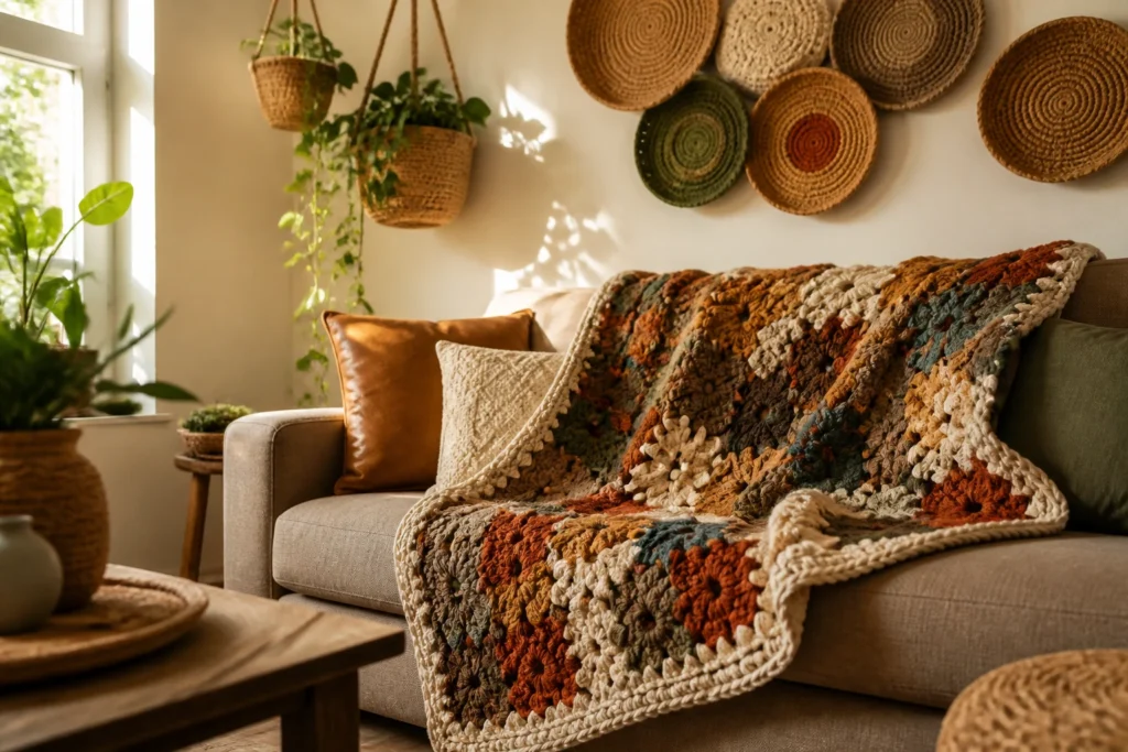 10 Cozy Crochet Decor Ideas for the Living Room