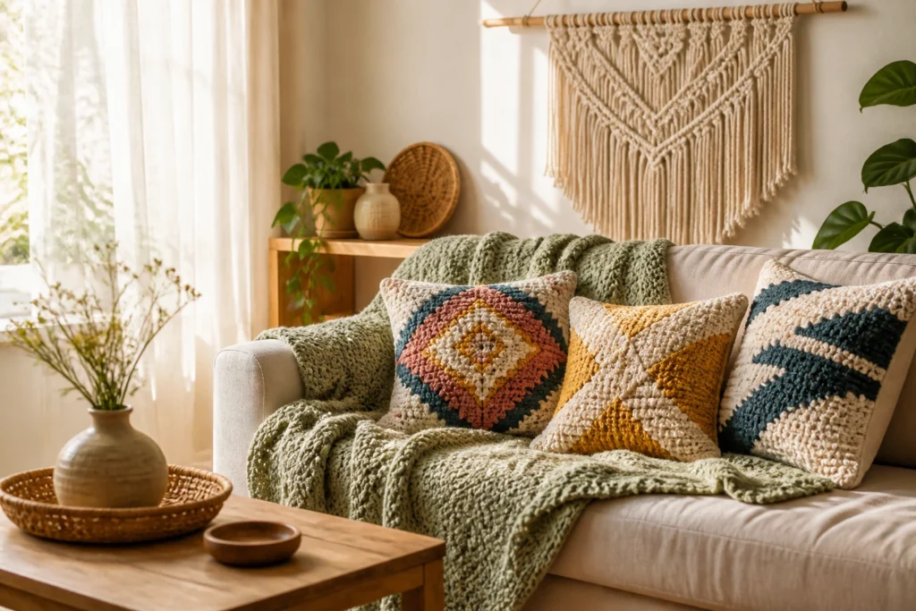 11 Crochet Living Room Decor Ideas You'll Love
