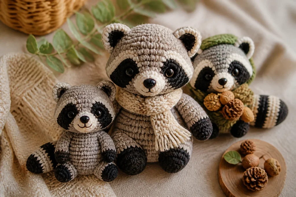 10 Crochet Raccoon Amigurumi Patterns