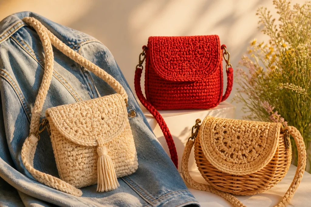 10 Small Crochet Crossbody Bags