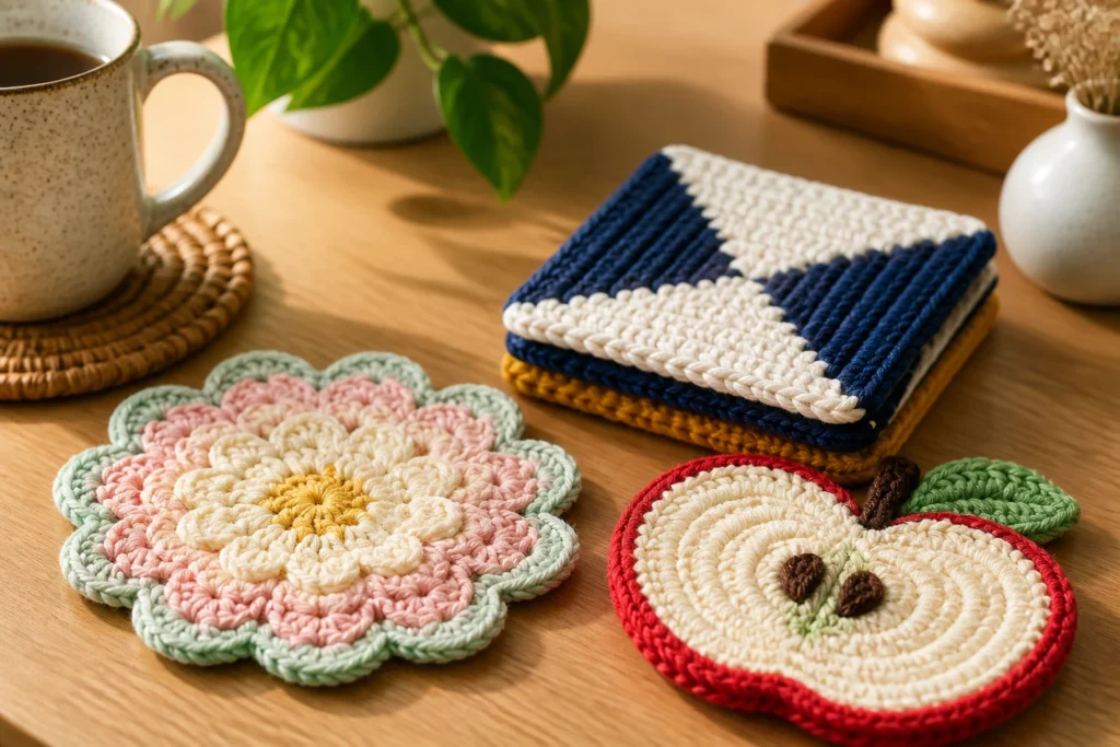 9 Crochet Mug Rug Patterns
