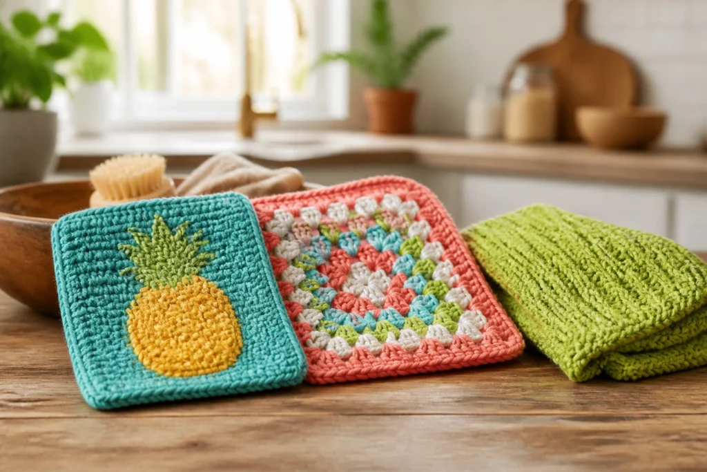 10 Crochet Dishcloth Patterns