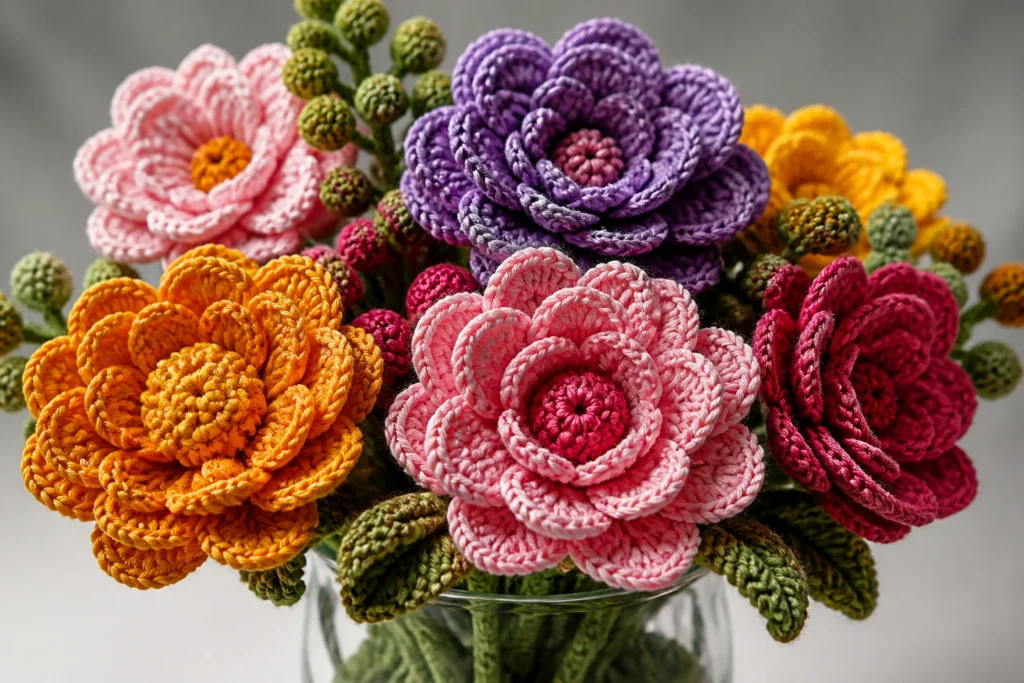 Best Materials for 3D Crochet Flowers