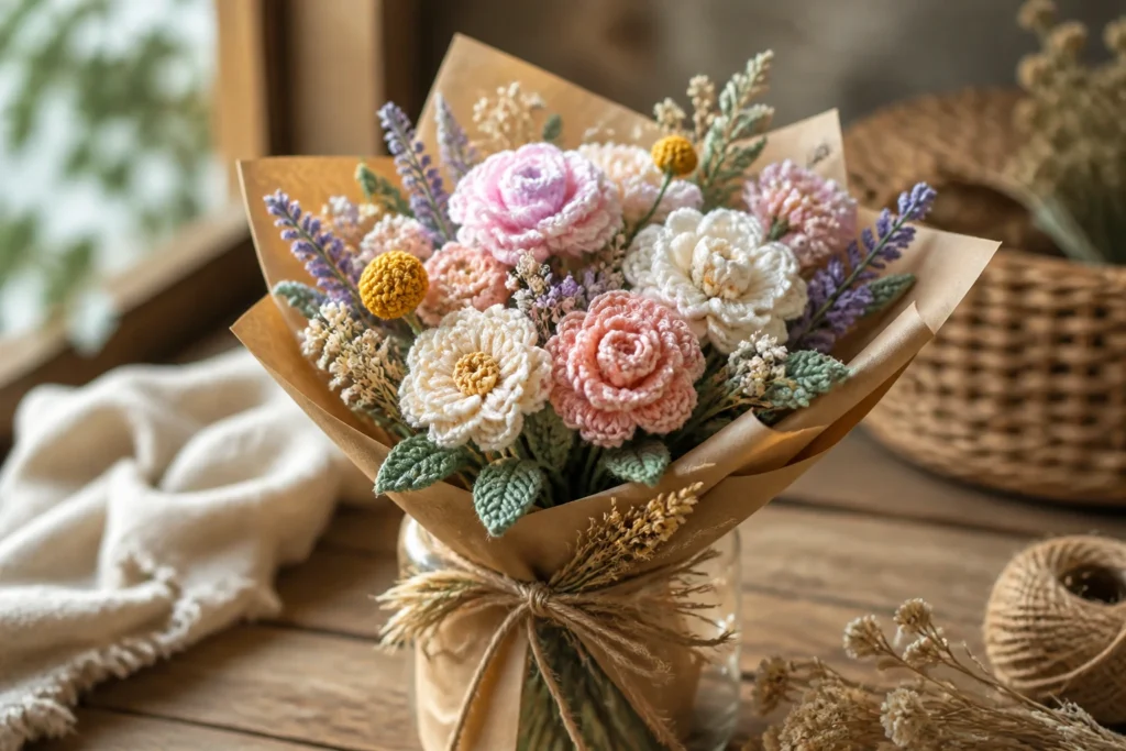 How to Package Crochet Flower Bouquets for Gifts