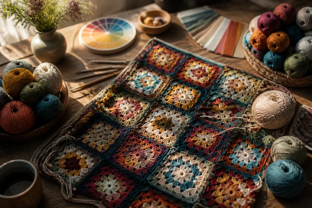 Choosing Colors for Traditional Granny Squares