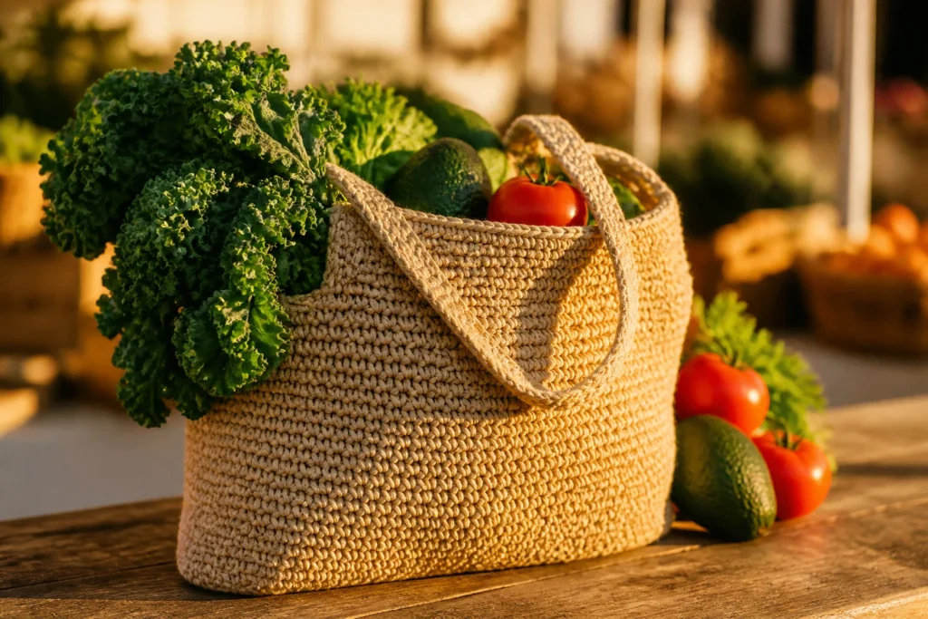 Best Stitches for Crochet Market Bags