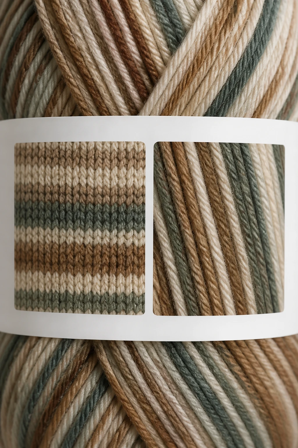 closeup of colorway and lot number on a single yarn skein label