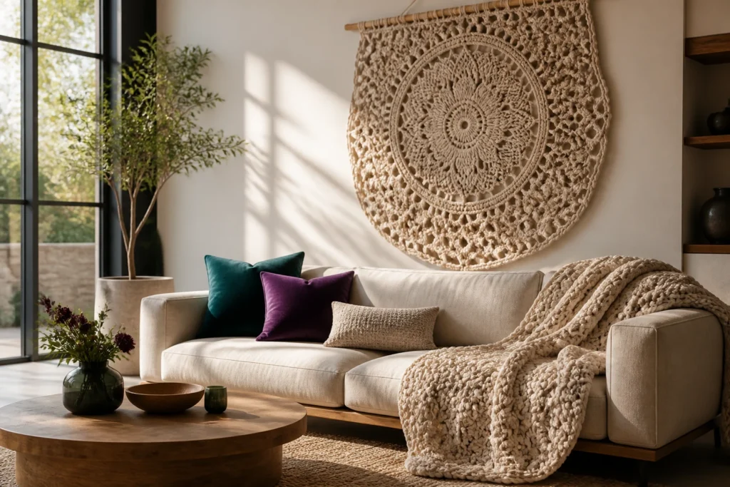 How to Style Crochet Decor in Modern Homes