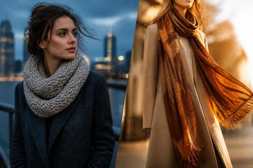 Infinity Scarf vs Traditional Scarf