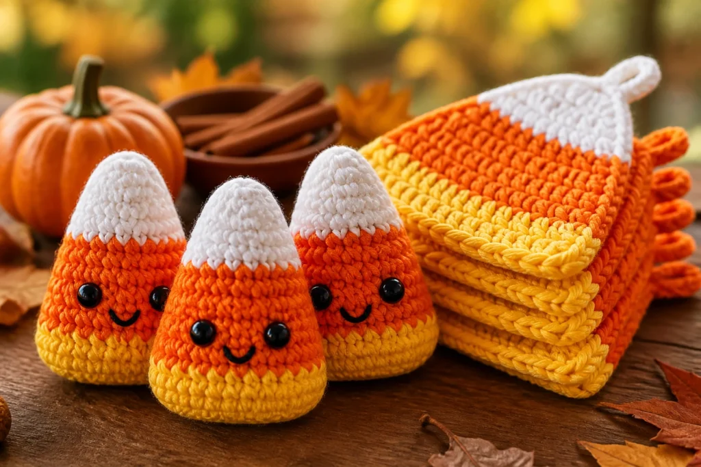11 Crochet Candy Corn Patterns