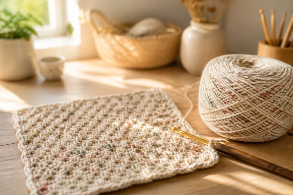 Moss Stitch Crochet Tutorial