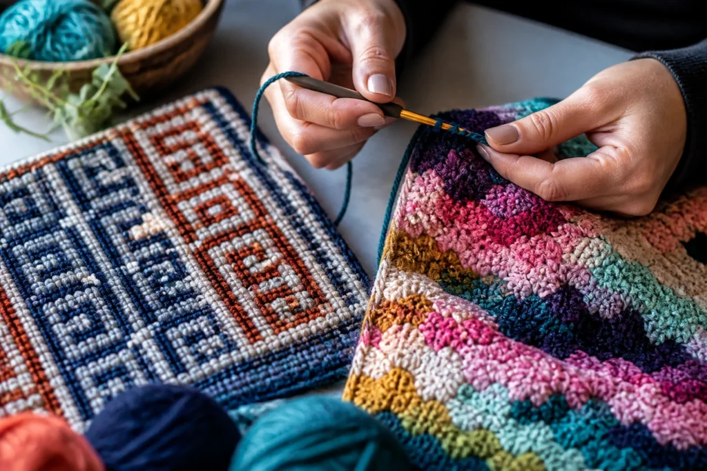 Mosaic Crochet vs Tapestry Crochet