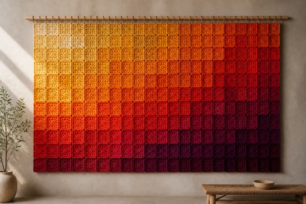 10 Mosaic Crochet Wall Hanging Ideas