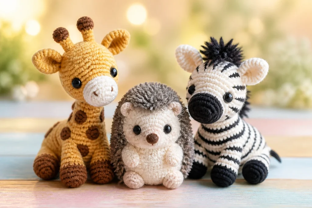 10 Tiny Safari Animal Crochet Patterns