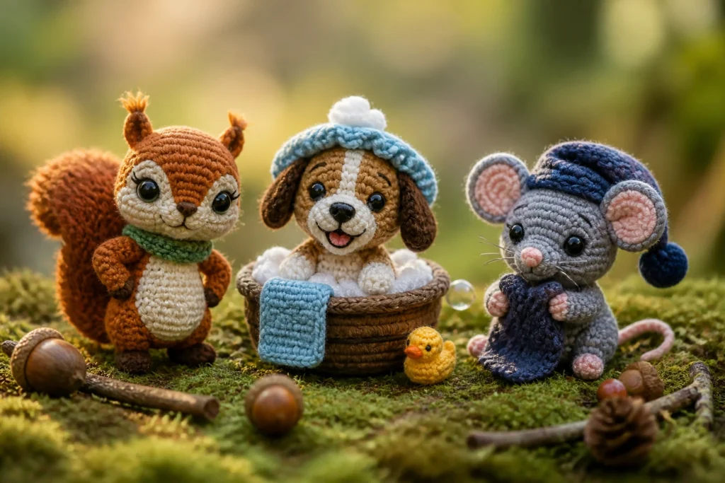 10 Tiny Woodland Animal Crochet Patterns