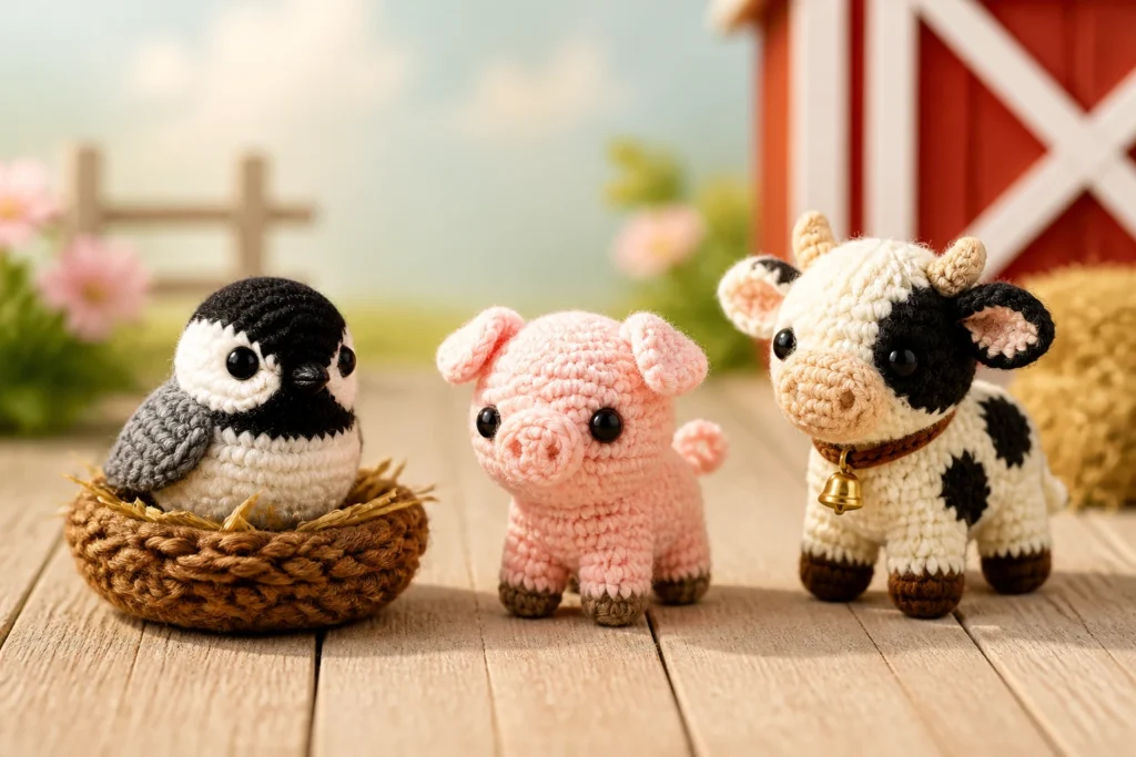10 Tiny Farm Animal Amigurumi Patterns