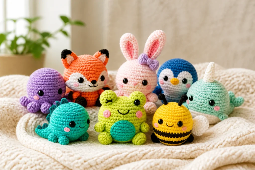 10 Mini Crochet Plushies That Work Up Fast