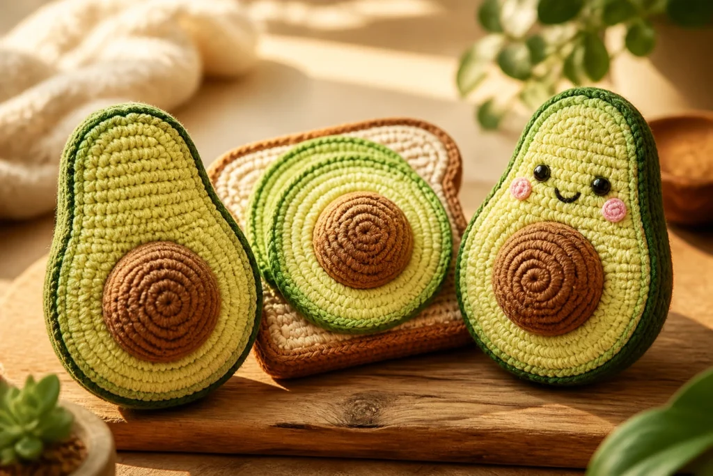 10 Crochet Avocado Amigurumi Patterns