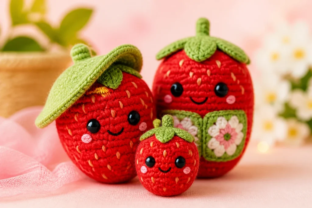 10 Crochet Strawberry Amigurumi Patterns