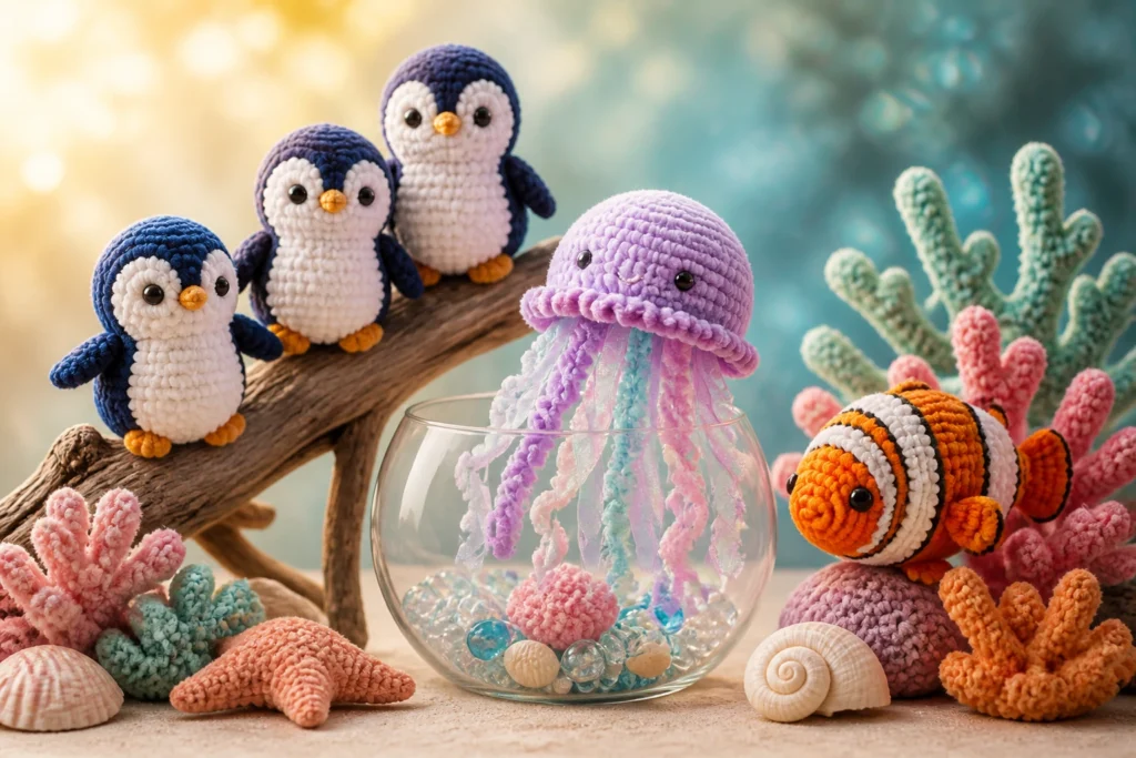 10 No-Sew Ocean Animal Crochet Patterns