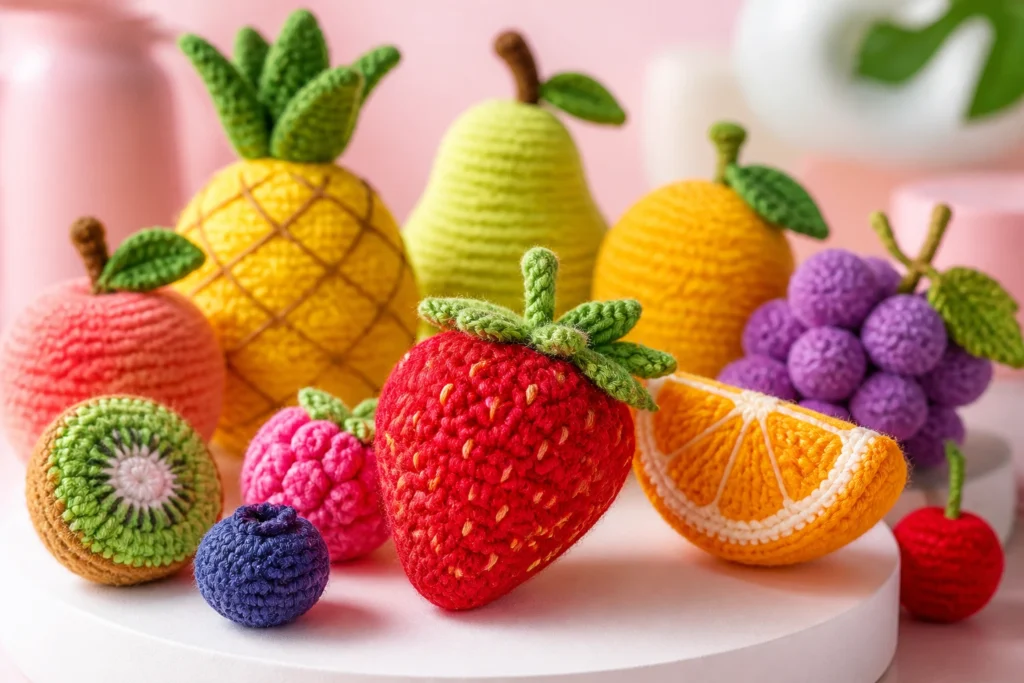 10 Crochet Fruit Amigurumi Patterns