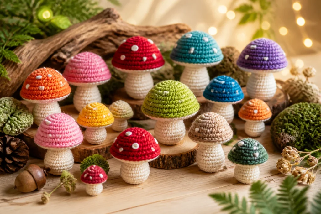 9 Crochet Mushroom Amigurumi Patterns