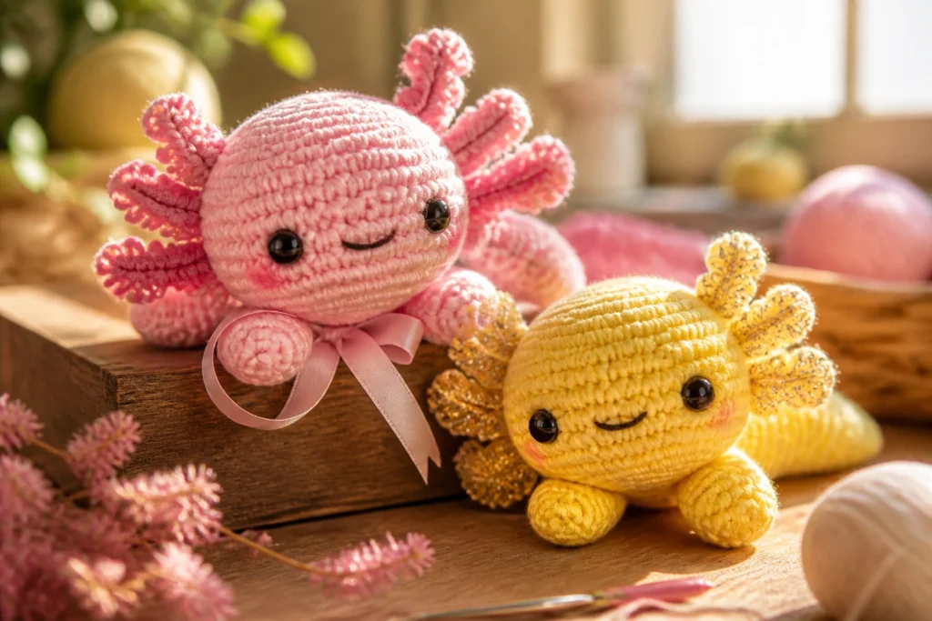 10 Cute Crochet Axolotl Patterns