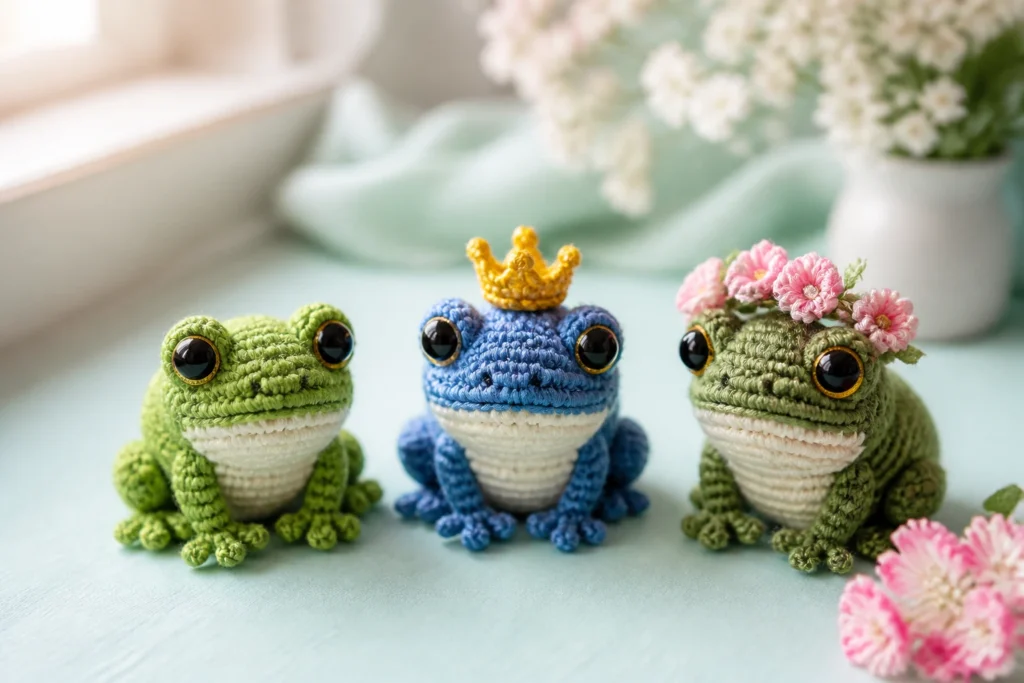 10 Mini Frog Crochet Patterns