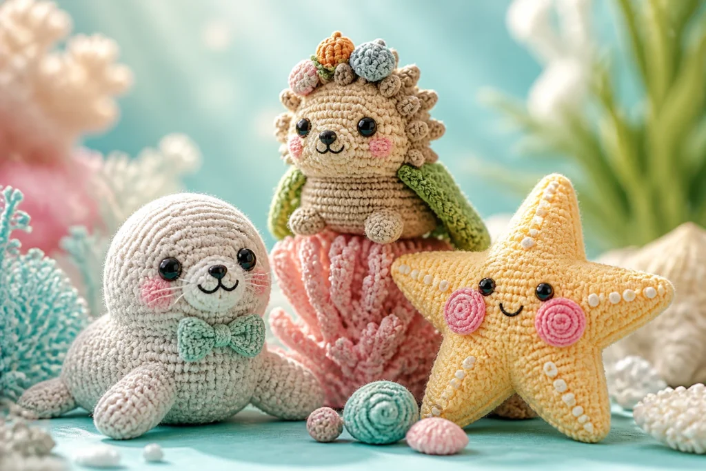 10 Kawaii Ocean Animal Crochet Patterns