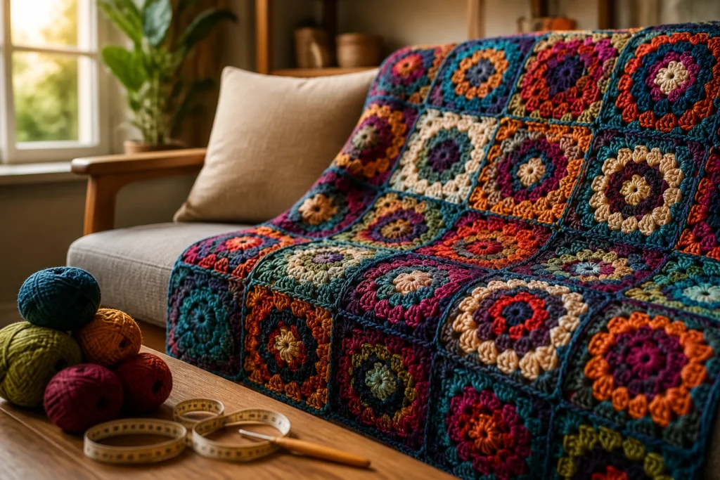 How Many Granny Squares for a Throw Blanket