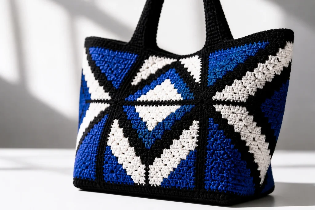 10 Modern Granny Squares for Bags