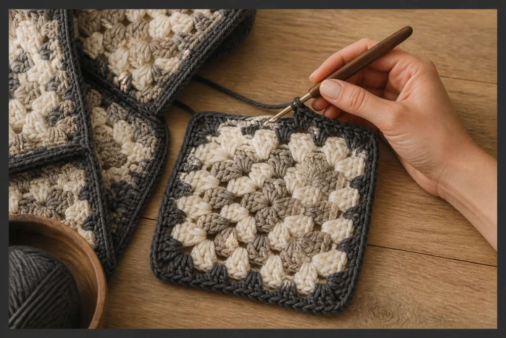 9 Minimalist Granny Square Patterns