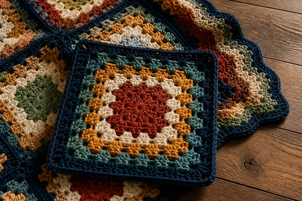 10 Traditional Granny Squares for Blankets